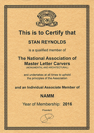 Letter-carving-credentials-and-NAMM-membership