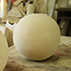 400mm spheres hand made in Portland stone