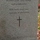 Karin grey granite headstone and base