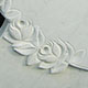 Rose carving in White marble